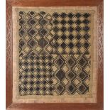 Vintage Framed African Kuba Cloth