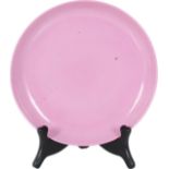 Qing Dynasty Pink Plate