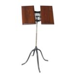 Vintage Wood & Iron Adjustable Music Stand