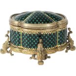 19th Century French Enameled Dresser Box