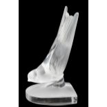 Lalique Crystal Hirondelle Swallow Bird Figure