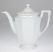 Kaffeekanne, Rosenthal, Maria weiß, H. 20,5 cm