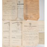 3 Mecklenburgische Grundschuldbriefe, Grundbuchamt der Stadt Schwerin und Malchin, dat. 1930, 1933
