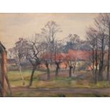 Bremer, Hans (1885 Berlin-1959 ebenda) "Herbstmorgen Blankensee bei Trebbin", Aquarell, sign. u.r.