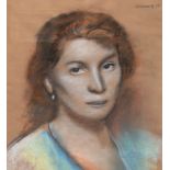 Dobrovsky, Josef (1889-1964) "Frauenporträt", Pastell, sign. o.r. und dat. 1932, 39x31 cm, im Passe