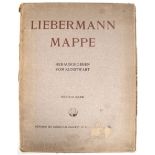 Mappe Liebermann, Herausgeber Kunstwart München bei Georg D.W. Callwey, die Mappe enthält 20 Einzel