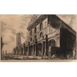 Piranesi, Giovanni Battista (1720 Venedig-1778 Rom) "Veduta della Basilica di S. Paolo four delle m