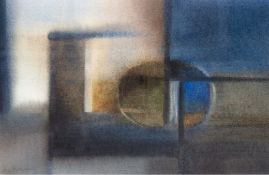Maltzahn, Katrin von (1964 Rostock) "Moderne Komposition", Pastell, sign. u.l., 34x52 cm, hinter Gl