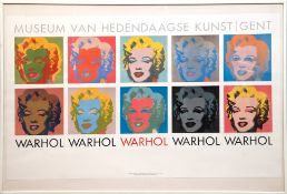 Warhol, Andy (1929-1987) "Plakat Marilyn Monroe-Museum van Hedendaagse Kunst, Gent," Ausstellung Am
