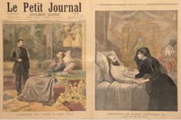 "Le Petit Journal", 5. November 1894, 2 Seiten einer franz. Zeitschrift mit Abbildungen Alexander I