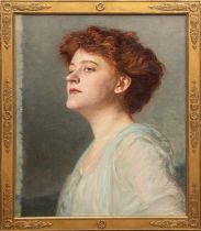 Fuks, Alexander (1863 Nikolaev/Rußl.- 1927 München) "Porträt einer Dame", Öl/ Lw., sign. u.l., link