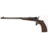 Kleine Pistole, Replik, Lauf 6 mm, Gebrauchspuren, L. 32 cm