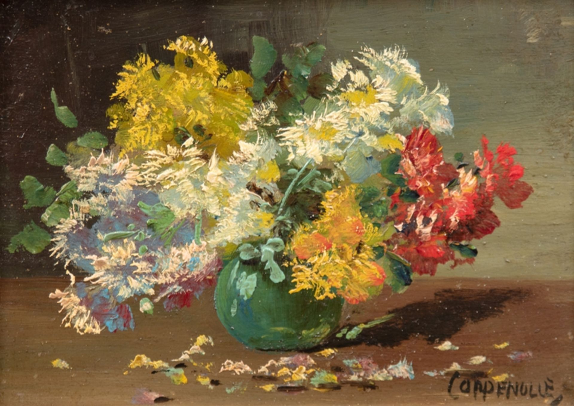 Coppenolle, Jaques van (1878, Montigny-sur-Loing-1915 Vauquois) "Blumenstilleben", Öl/ Lw./Faserpla