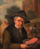 Ostade, Adriaen van (niederländisch, 17. Jh.) zugeschrieben "Halbporträt eines Herren auf dem Markt