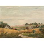 Büchsel, Elisabeth (1867-1957 Stralsund) "Sommertag auf Hiddensee-Der Weg nach Grieben", Öl/ Mp., s