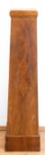 Säule, konisch, Kirsche furniert, intarsiert, Gebrauchspuren, H. 112 cm