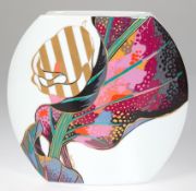 Taurus-Vase, Rosenthal, Dekor Brigitte Doege, H. 19 cm
