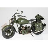 Modell "Harley-Davidson XA", Bj. 1941, wurde für das Militär gebaut, Nachbau BMW-R-71, Metall, farb
