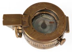 Kompass, Messing, Italien, rückseitig bez. "Salvadore Spa Firenza", E.I. Roma, Dm. 5,5 cm