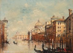 Rossi, O. "Canal Grande Venedig", Öl/ Lw., sign. u.l., 30x40 cm, ungerahmt