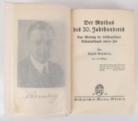 Rosenberg, Alfred "Mythos des 20. Jahrhunderts", 1934, Hoheneichen-Verlag, München, etwas stockflec