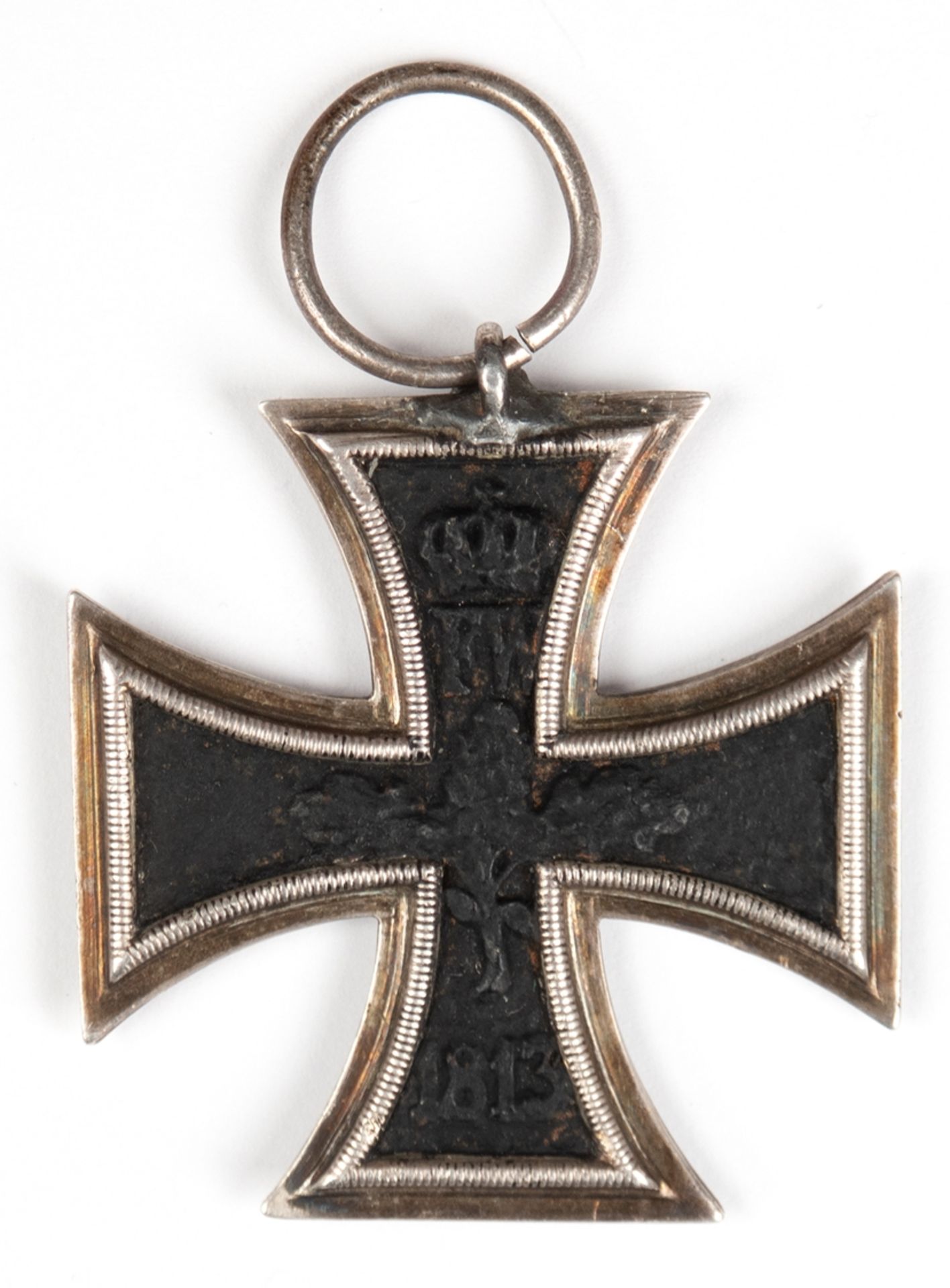 "Eisernes Kreuz 1870", Öse nachgelötet, 4,2x4,2 cm (ohne Öse)