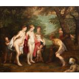 Rubens, Peter Paul (1577 Siegen-1640 Amsterdam) Umkreis/ Werkstatt "Das Urteil von Paris", Öl/ Holz
