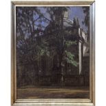 Sewohl, Waldemar (1887 Wismar-1967 Berlin) "Die Schlosskapelle in Berlin-Köpenick", Pastell/Papier,