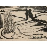 Heckel, Erich (1883 Döbeln-1970 Berlin) "Winter in Angeln", Lithographie, handsign. u.r. und dat. ´