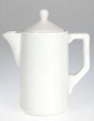 KPM-Kaffeekanne, Bauhaus-Design, weiß, 1. Wahl, H. 18,5 cm