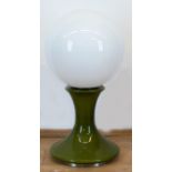 Designer-Tischlampe TA89 von Carlo Nason für Selenova, Italien 1960er Jahre, Glas, runde Milchglask