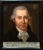 Reuß (Porträtmaler - Ende 18. Jh.) "Herrenbildnis des Martin Christoph Schön, Geschworener im 46. L