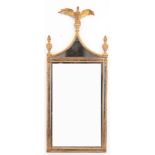 Spiegel im Empirestil, Frankreich Mitte 20. Jh., mit Adlerbekrönung, 123x51x6 cm