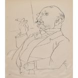 Grosz, George (1893 Berlin-1959 ebenda) "Hausherr", Foto-Lithographie im Offset-Verfahren, 1921, zu