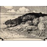 Müller-Kaempff, Paul (1861 Oldenburg-1941 Berlin) "Dünenwald", Litho., in der Platte monogr., 39x50