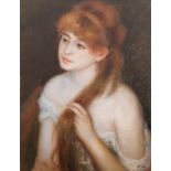 Molowiecki, Maxim (Ukrainischer Künstler) "Halbporträt einer jungen Frau mit rotem Haar", Öl/ Lw.,