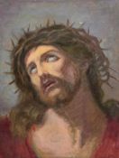 Molowiecki, Maxim (Ukrainischer Künstler) "Jesus Christus mit Dornenkrone", Öl/ Lw., unsign., 60x45