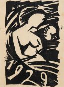 Sack, Johannes (1890 Berlin-1958 Eisleben, Hallische Künstlergruppe) "Expressive Grafik", dat. 1929