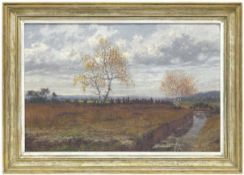 Heinen, Hans (1860-1943) "Moor bei Höhenrain", Öl/Lw., rücks. auf Keilrahmen bezeichnet und betitel