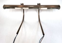 Bilderlampe mit 3 Glühlampen, Metall, L. 50 cm