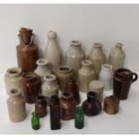 Large selection of mainly stoneware bottles. Collection only.