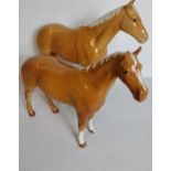 2 Beswick horse figures. Shipping Group (A).