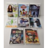 (8) Nintendo Wii games. Shipping Group (A).