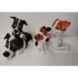 (2) Pets with Personality figures, tallest 15cm. Shipping Group (A).