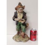 Large Capodimonte figure standing 40cm. Shipping Group (A).