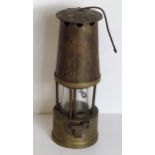 Antique brass miners lamp. Collection only.