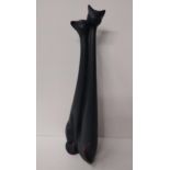 Large contemporary cat figure standing 58cm. Collection only.