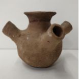 Early South American four-spout pottery vessel. Shipping Group (A).