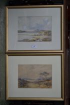 H Barnett (early 20th century) A pair of Scottish landscapes; High Caledonia and A Highland Estuary,