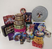 Large selection of vintage and later biscuit tins. Collection only.